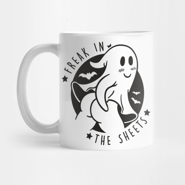 Freak in the sheets Funny Halloween Ghost by Darksavage
